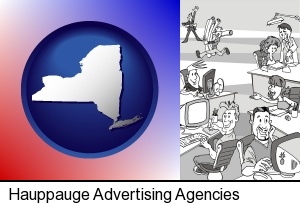 an advertising agency in Hauppauge, NY